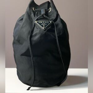 Prada Black Drawstring Bag